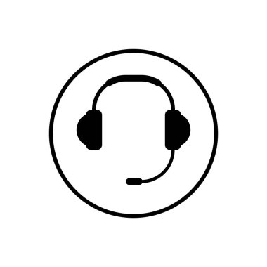 Kulaklık ikonu. Kulaklık vektör simgesi