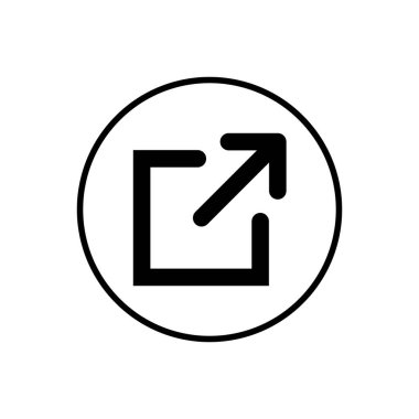 Bağlantı simgesi. Bağlantı vektör simgesi. Dış bağlantı sembolü vektör simgesi. Hiper Bağlantı sembolü.