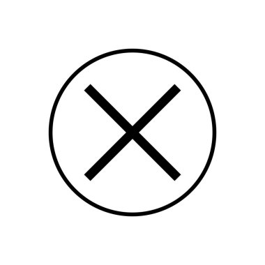 İkonu kapat. Simgeyi sil. sil, iptal et, çıkış sembolü