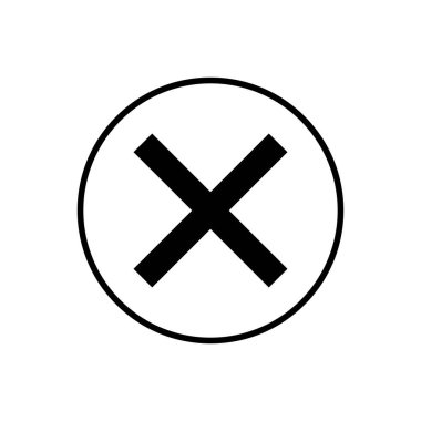 İkonu kapat. Simgeyi sil. sil, iptal et, çıkış sembolü