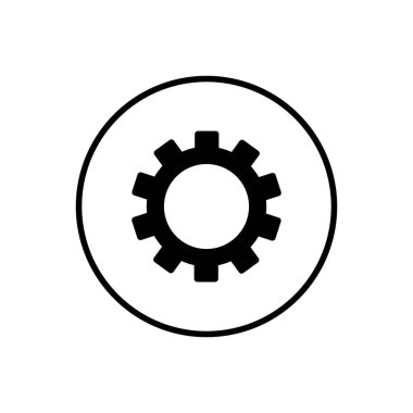 Simge Ayarlanıyor. Vektör simgesi ayarlanıyor. Cog Ayarları Simge Simgesi