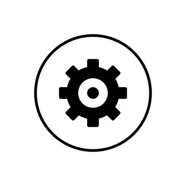 Simge Ayarlanıyor. Vektör simgesi ayarlanıyor. Cog Ayarları Simge Simgesi