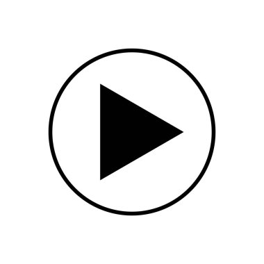 Simge çal. Düğme vektör simgesini çal