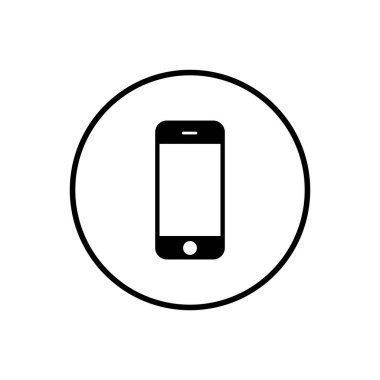 Telefon ikonu. Telefon vektör simgesi. Cep telefonu. telefon simgesi