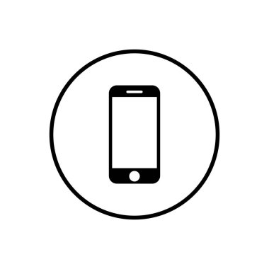 Telefon ikonu. Telefon vektör simgesi. Cep telefonu. telefon simgesi