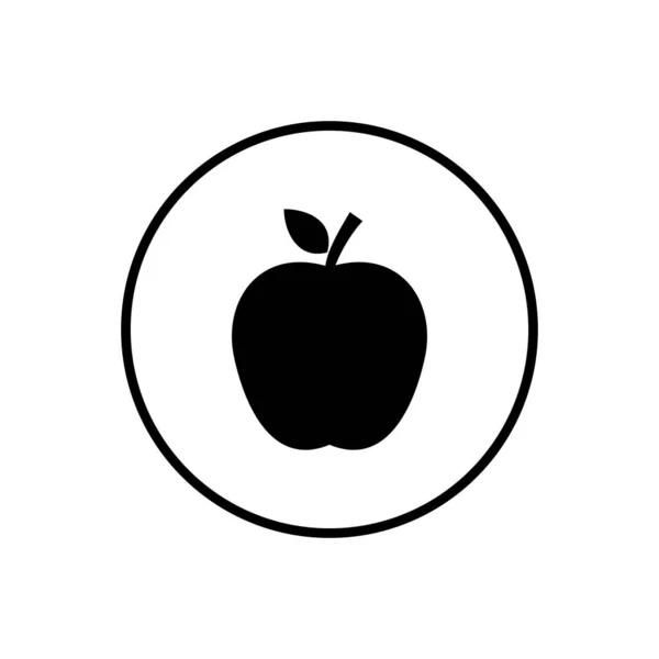 Icône Apple Icône Vectorielle Apple — Image vectorielle