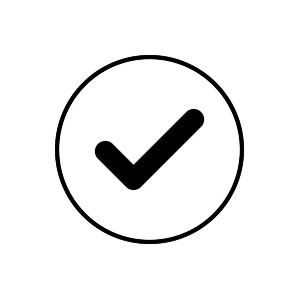 Simge vektörünü kontrol et. İşaret simgesini işaretle. kontrol listesi simgesi