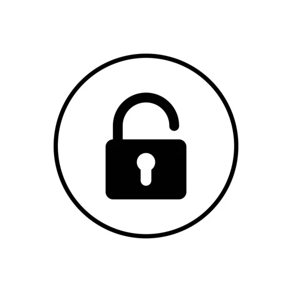 Icono Bloqueo Icono Cifrado Símbolo Seguridad — Vector de stock