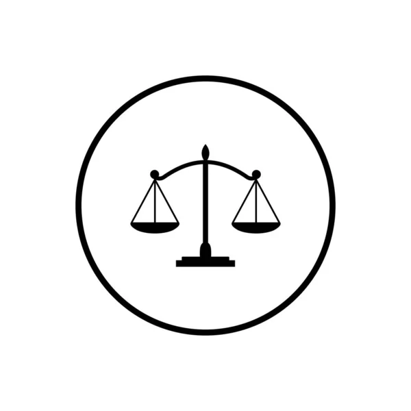 Scales Icon Law Scale Icon Scales Vector Icon — Stock Vector