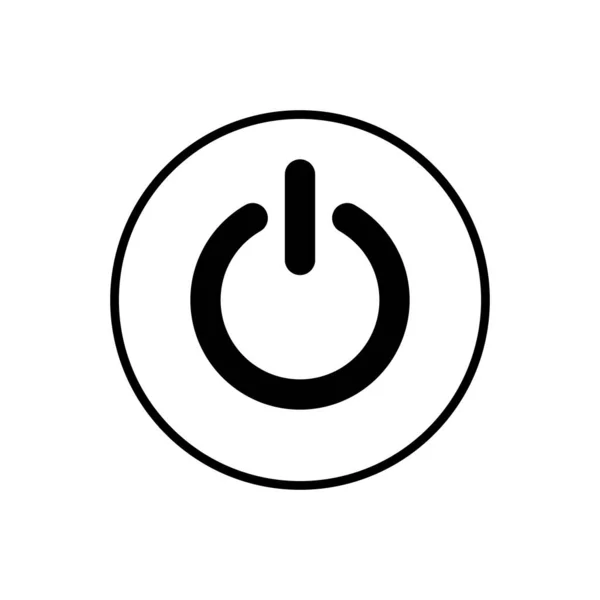 Power Symbol Power Switch Icon Start Power Ikone — Stockvektor