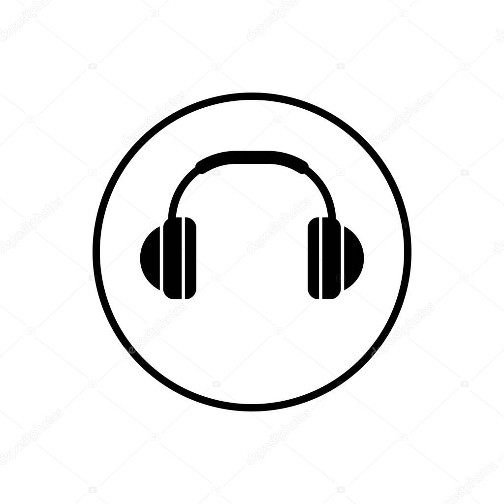 Headphone icon. Headphone vector icon