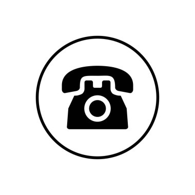 Telefon ikonu. Telefon simgesi vektörü. Simge vektörünü ara.