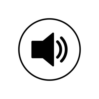 Sözcü simgesi vektörü. Cilt simgesi. Hoparlör simgesi vektörü