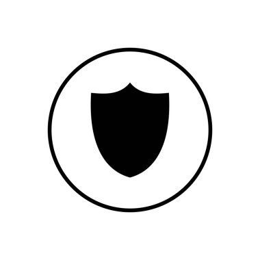 Kalkan vektör simgesi. Koruma ikonu vektörü. Güvenlik vektör simgesi