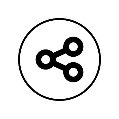 Paylaşım simgesi. Vektör simgesini paylaş