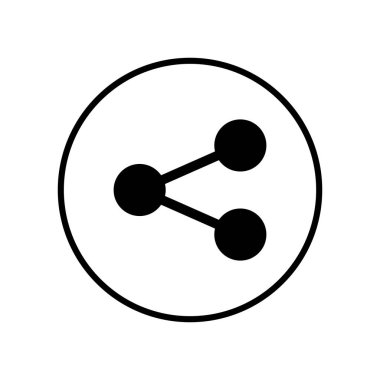 Paylaşım simgesi. Vektör simgesini paylaş