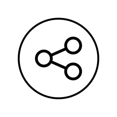 Paylaşım simgesi. Vektör simgesini paylaş