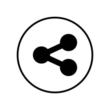 Paylaşım simgesi. Vektör simgesini paylaş