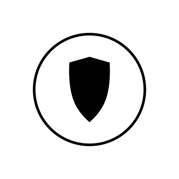 Schild Vektor Symbol Schutzsymbol Vektor Sicherheitsvektorsymbol — Stockvektor