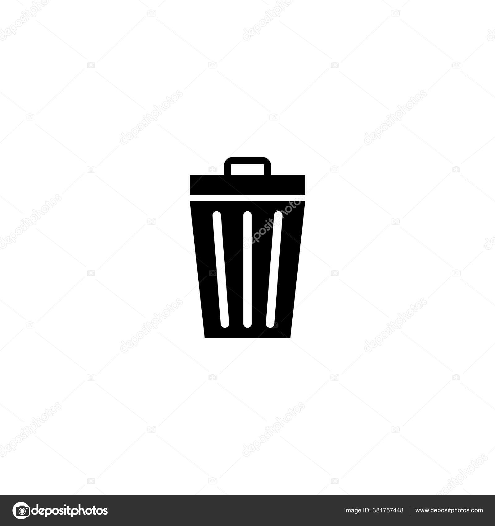 Ikon Sampah Ikon Tong Sampah Hapus Vektor Ikon Stok Vektor C Ariesticon 381757448