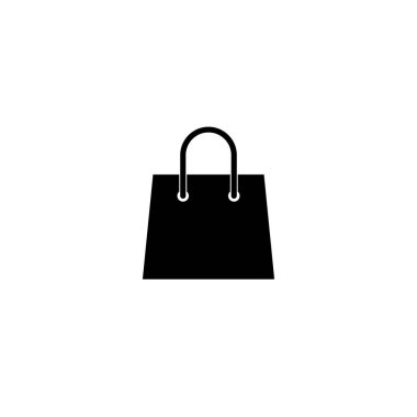 Alışveriş poşeti ikonu. Alışveriş poşeti vektör simgesi