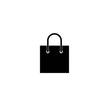 Alışveriş poşeti ikonu. Alışveriş poşeti vektör simgesi