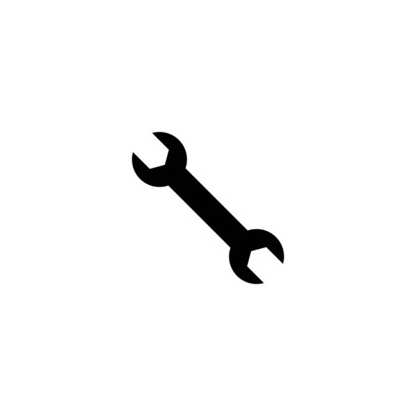 Wrench Icon Wrench Vector Icon Spanner Symbol — Stock Vector