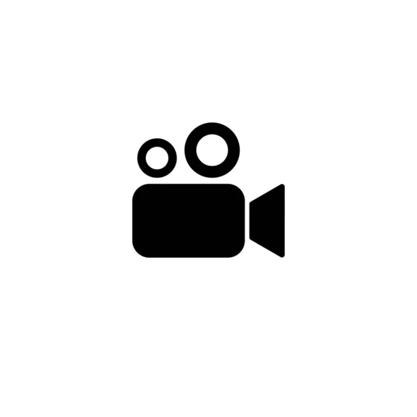 Videokamera Ikone Videokamera Vektor Symbol Kamera Ikonen Filmzeichen Kino — Stockvektor