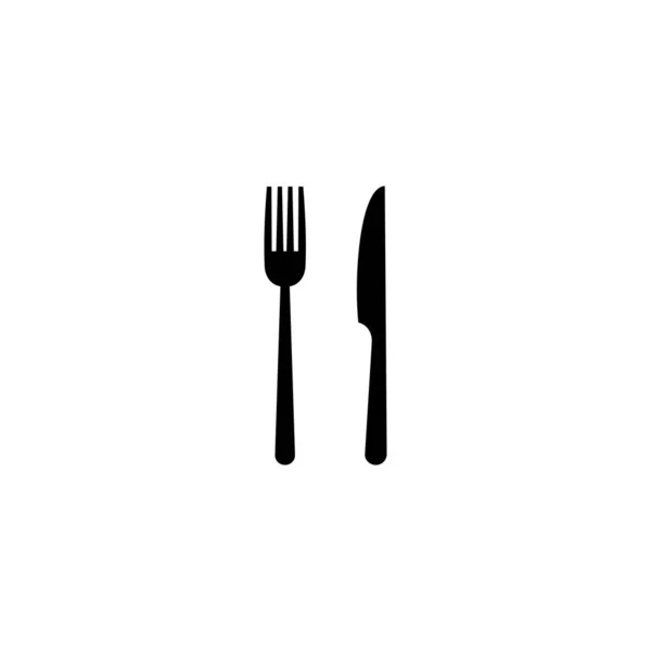 Restaurant Icon Fork Knife Icon — Stock Vector