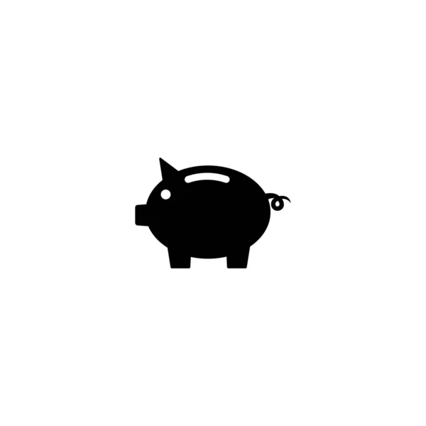 Piggy Bank Icoon Piggy Bank Vector Icoon Dollar Pictogram — Stockvector