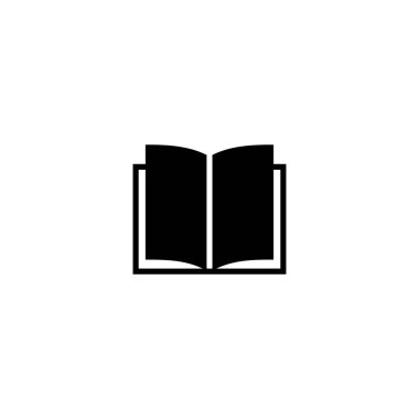Kitap ikonu. Kitap vektörü simgesi
