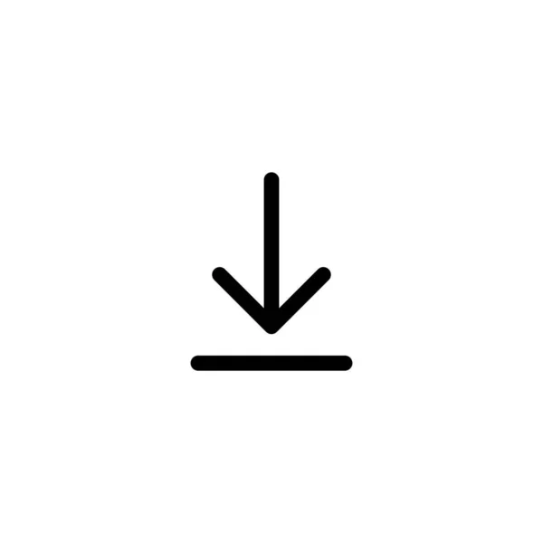 Icon Herunterladen Vektor Symbol Herunterladen — Stockvektor