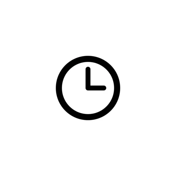 Zeitzeichen Uhr Icon Vektor Zeitvektorsymbol — Stockvektor