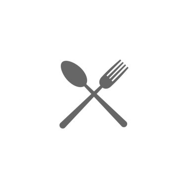Çatal, kaşık ve bıçak ikonu. Restoran ikonu. Yemek ikonu. ye