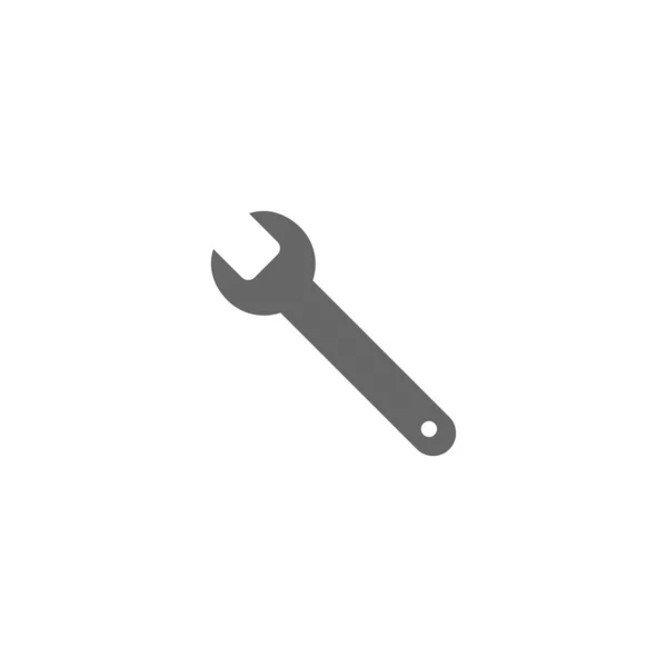 Wrench Icon Wrench Vector Icon Spanner Symbo — Stock Vector