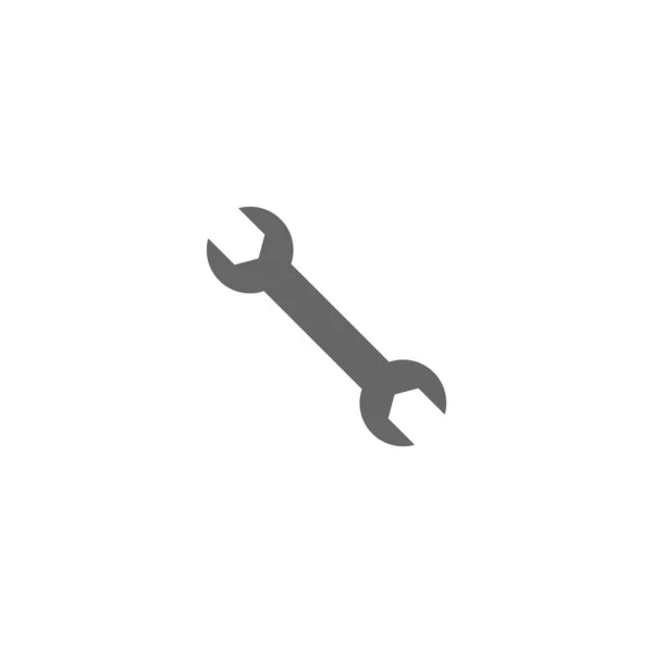 Wrench Icon Wrench Vector Icon Spanner Symbo — Stock Vector