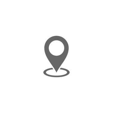 Pin simgesi vektörü. Konum simgesi. Harita işaretleyici ico