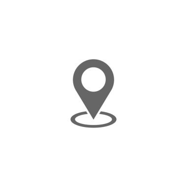 Pin simgesi vektörü. Konum simgesi. Harita işaretleyici ico