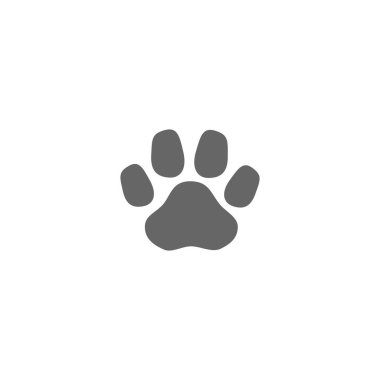 Pençe simgesi vektörü. Paw Print ico