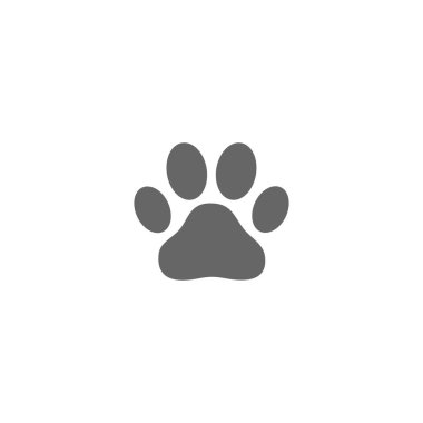 Pençe simgesi vektörü. Paw Print ico