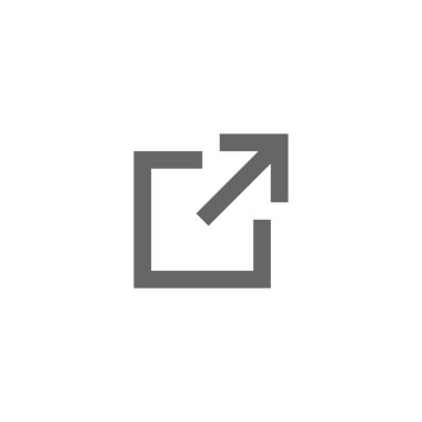 Bağlantı simgesi. Bağlantı vektör simgesi. Dış bağlantı sembolü vektör simgesi. Hiper Bağlantı sembolü.