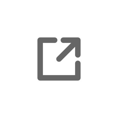 Bağlantı simgesi. Bağlantı vektör simgesi. Dış bağlantı sembolü vektör simgesi. Hiper Bağlantı sembolü.