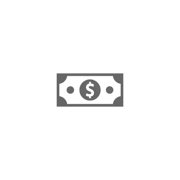 Geld Pictogram Geld Vector Icoon Dollar Ico — Stockvector