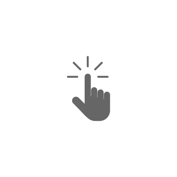 Mano Icono Del Cursor Haga Clic Haz Clic Icono Puntero — Vector de stock