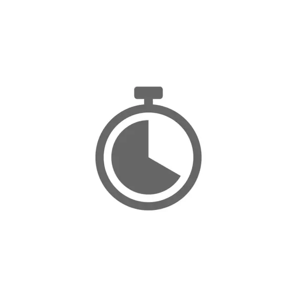 Icono Tiempo Reloj Vector Icono Icono Vector Tiempo — Vector de stock