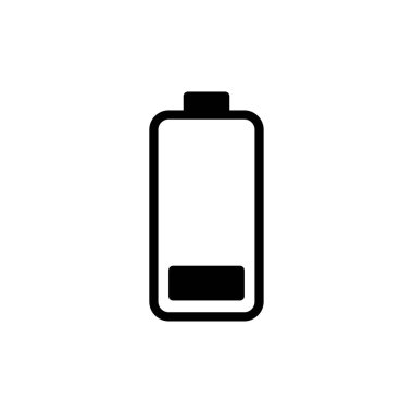 Battery icon vector for web and mobile app. battery charging sign and symbol. battery charge level