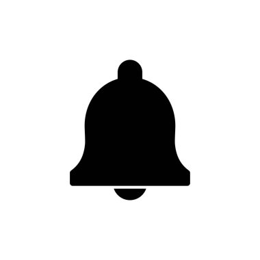 Web ve mobil uygulama için çan simgesi vektörü. Web sitesi tasarımı için uyarı işareti ve sembol