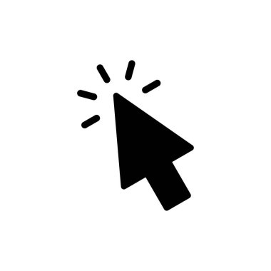 Click icon vector for web and mobile app. pointer arrow sign and symbol. cursor icon