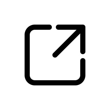 External link icon vector for web and mobile app. link sign and symbol. hyperlink symbol