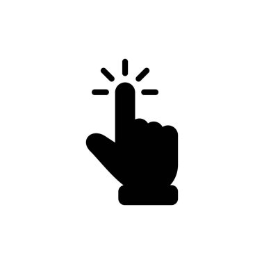 Hand cursor icon vector for web and mobile app. cursor sign and symbol. hand cursor icon clik
